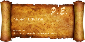 Palen Edvina névjegykártya
